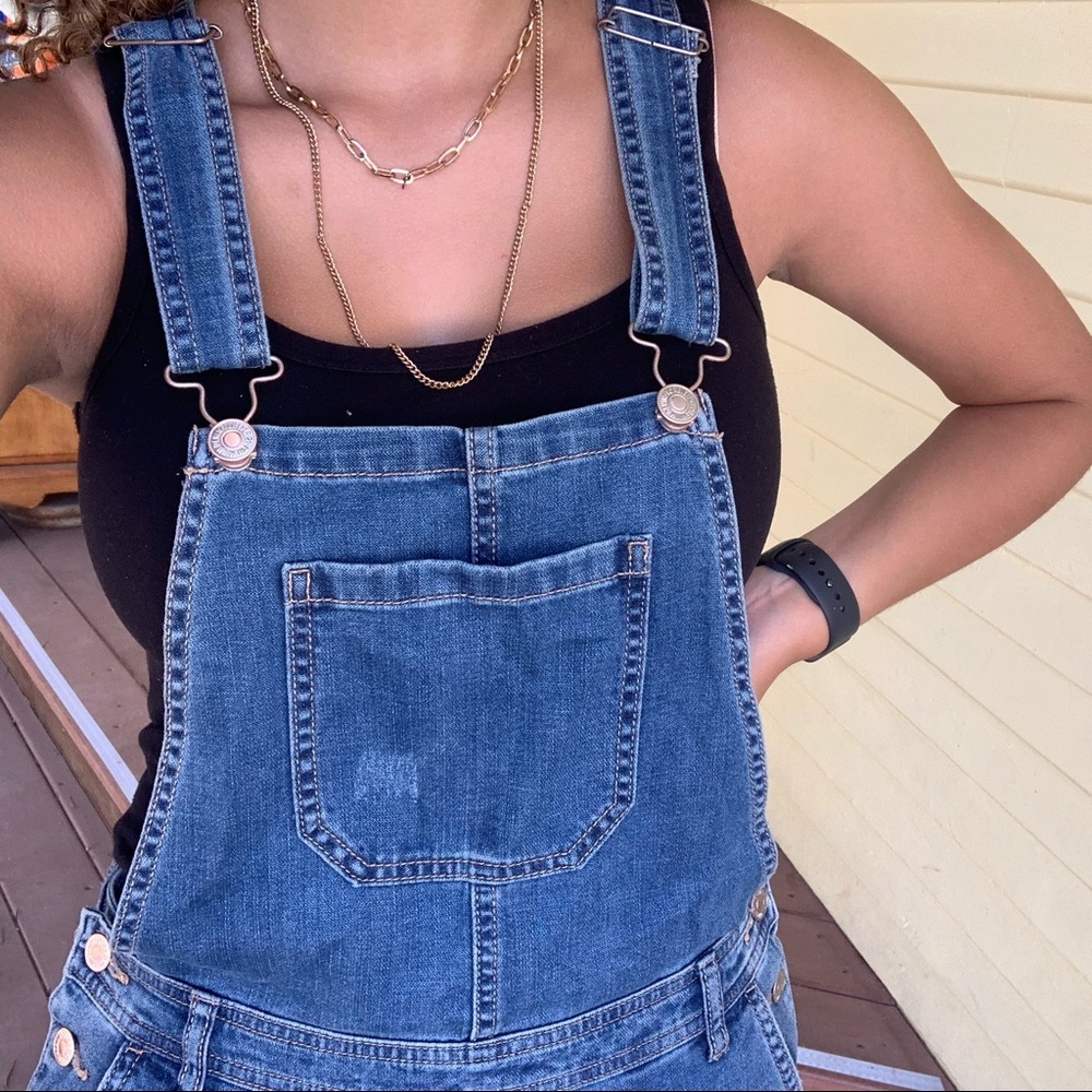 Denim overalls